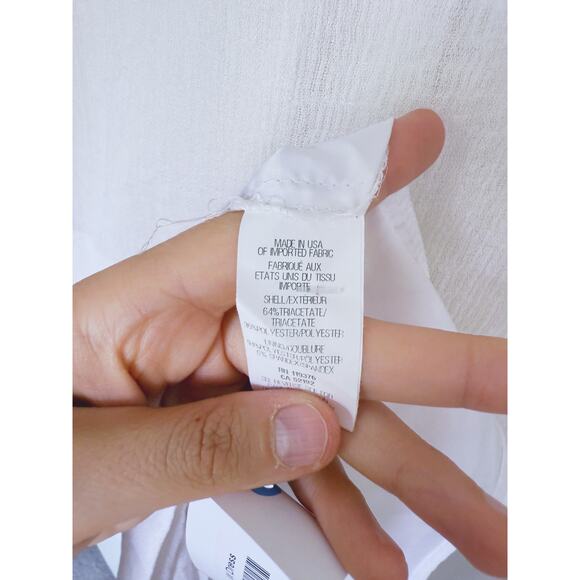 Helmut Lang White Tiered Gauze Sheath Dress 0 Bridal Quiet Luxury Minimalist - Picture 6 of 6